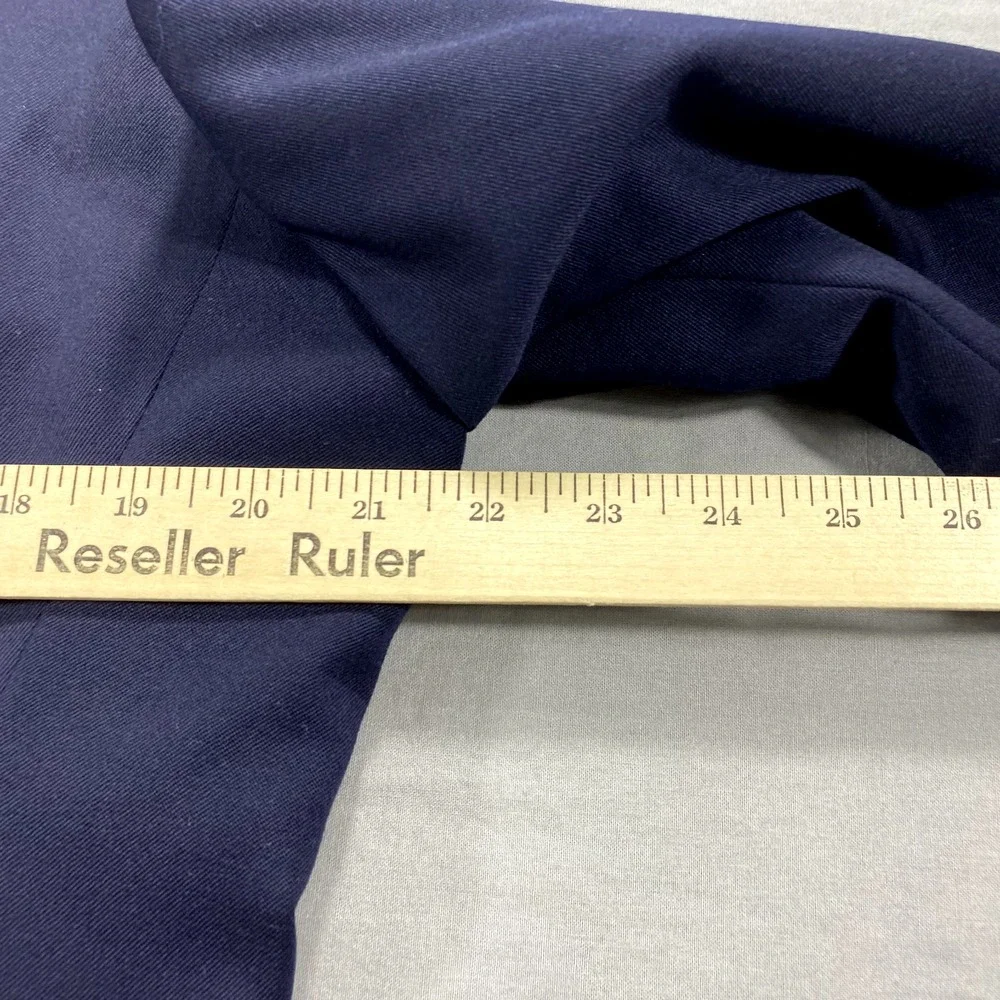 Oscar De La Renta Blazer Mens 40L‎ Blue Wool Two Button Front Sport CoatJacket